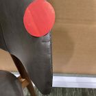 Open Box: Hyde Counter Stool (26") - Saddle Leather Slate, Cool Walnut