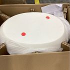 Open Box: Pebble Indoor/Outdoor Oval Coffee Table (36") - White