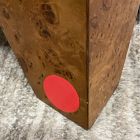 Open Box: Pierce &amp; Ward Swivel Vanity Stool - Performance Distressed Velvet Brick, Nutmeg