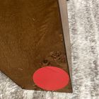 Open Box: Pierce &amp; Ward Swivel Vanity Stool - Performance Distressed Velvet Brick, Nutmeg