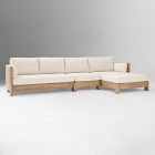 Porto Outdoor 3-Piece Chaise Sectional (134")