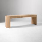 Ellington Outdoor Terrawood Dining Bench (62")