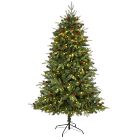 Pre-Lit Faux Wellington Spruce Christmas Tree (6'&ndash;8')