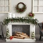 Faux Pine &amp; Cedar Pine Cones Wreath