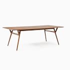 Extra Deep Mid-Century Extendable Dining Table (72"&ndash;92") - Acorn