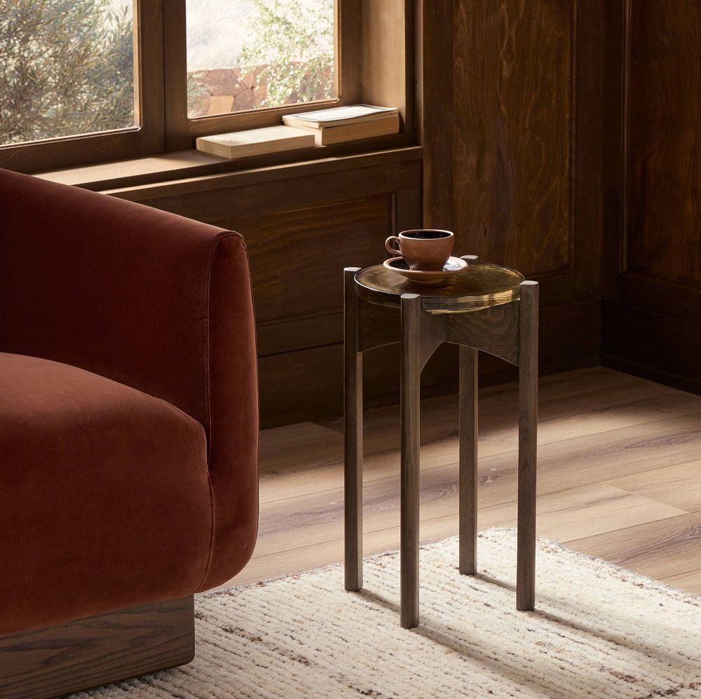 Ivenor Cast Glass End Table (20") by West Elm