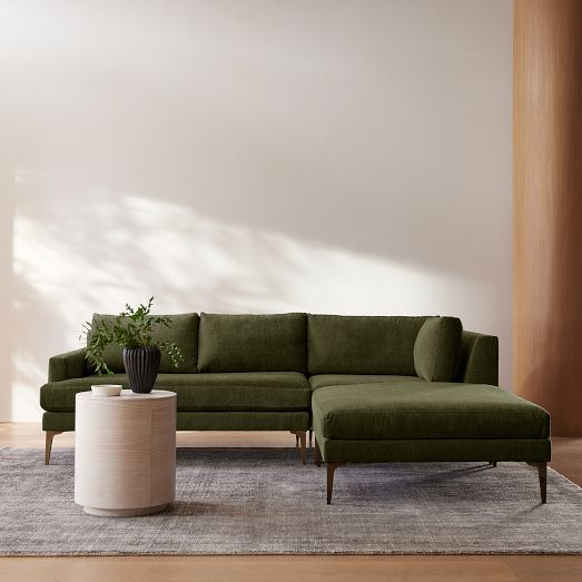Build Your Own - Andes Sectional (Blackened Brass Legs) by West Elm