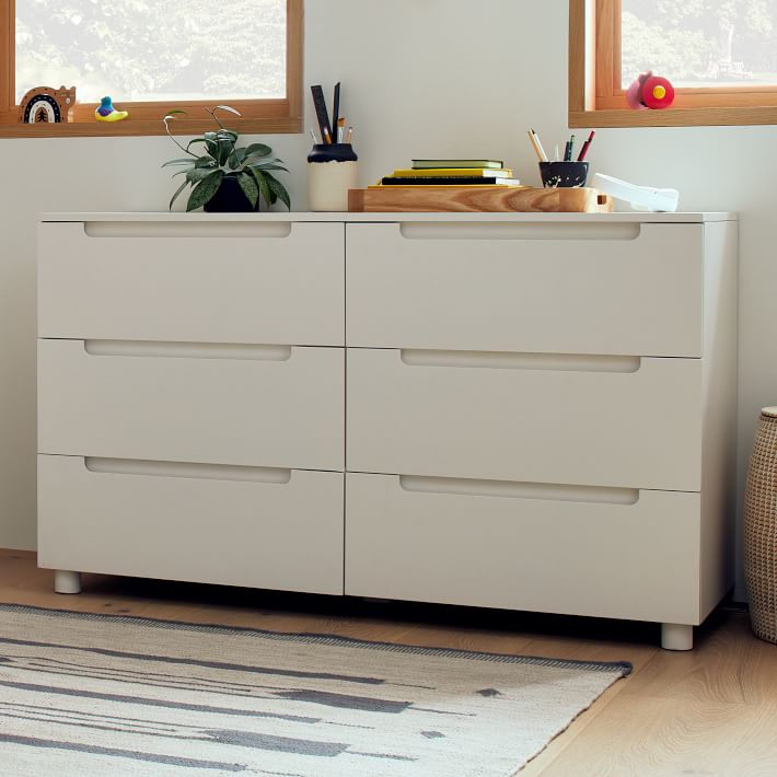 ARLEN Extra Wide Dresser, Simply White, We Kids, West Elm