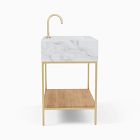 Streamline Marble Single Bathroom Vanity (31.5")