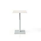 Simii Trellex Height-Adjustable Square Disc Base Laminate Table