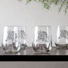Counter Couture Stemless Wine Glass Sets