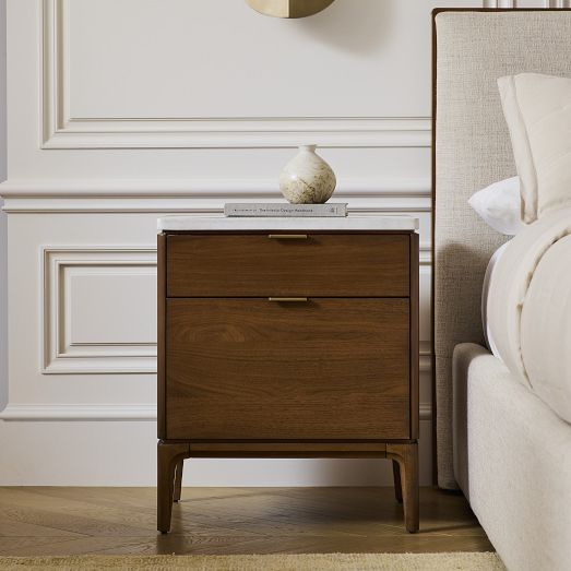 Parker Marble Nightstand (21"-28") by West Elm