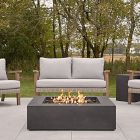 Sutton Concrete Low Square Fire Pit Table (43")
