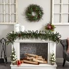 Faux Cedar &amp; Ruscus w/ Berries Wreath