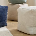 Cotton Canvas Pouf