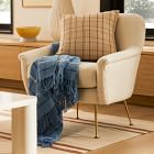 Heather Taylor Home Open Plaid Silk Pillow Cover