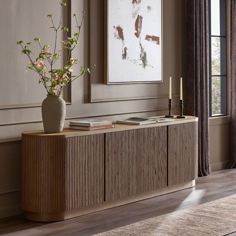 Maurelle Reeded Media Console (92") by West Elm