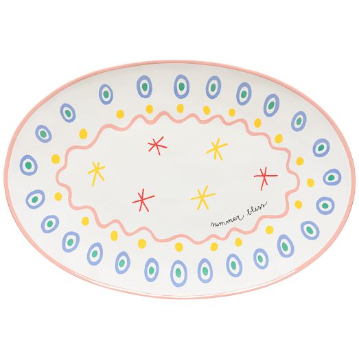 Summer Bliss Oval Serving Platter by West Elm