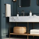 Streamline Marble Double Bathroom Vanity (63")