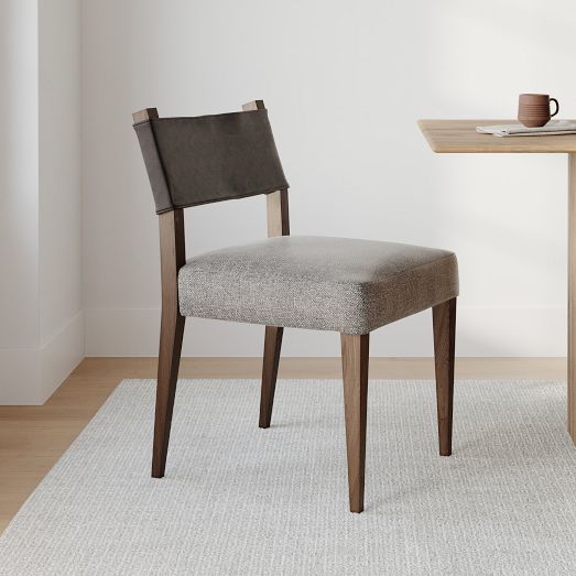Leather-Backed Dining Chair (Set of 2) by West Elm