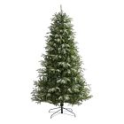 Pre-Lit Faux Snowed Grand Teton Christmas Tree (5'&ndash;7')