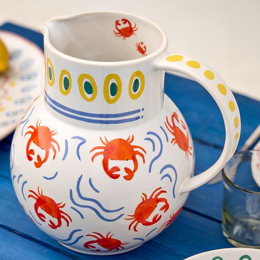 Summer Bliss Crab Pitcher by West Elm