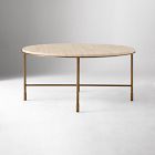 Fay Travertine Coffee Table (30")