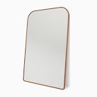 Open Box: Streamline Oversized Wide Arch Wood Floor Mirror (48"W x 72"H) - Walnut