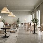 Simii Trellex Round Disc Base Marble Table