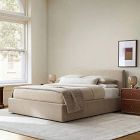 Customizable Upholstered Low Profile Bed
