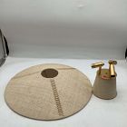 Open Box: Carmelo Semi Flush Mount (20.5") - Gold Leaf, Saguran