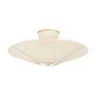 Open Box: Carmelo Semi Flush Mount (20.5") - Gold Leaf, Saguran