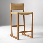 Open Box: Clyde Leather Counter Stool (26") - Ludlow Leather Cumin, Acorn