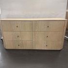 Open Box: Essex Cerused 6-Drawer Dresser (60") - Cove, Burnished Brass