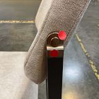 Open Box: Freeman Pivot Dining Chair - Performance Distressed Velvet Sand, Textured Antique Bronze