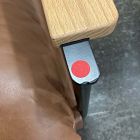 Open Box: Kinsley Leather Chair - Saddle Leather Nut, Dark Bronze