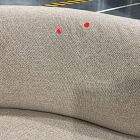 Open Box: Laurent Right-Arm Wedge Chaise - Performance Marled Basketweave Camel, Cool Walnut