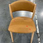 Open Box: Marcus Samuelsson Leather Dining Chair - Ludlow Leather Sesame, Blonde