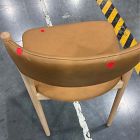 Open Box: Marcus Samuelsson Leather Dining Chair - Ludlow Leather Sesame, Blonde