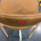 Open Box: Marcus Samuelsson Leather Dining Chair - Ludlow Leather Sesame, Blonde