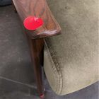 Open Box: Mid-Century Show Wood Chair - Deluxe Velvet Juniper, Espresso