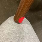 Open Box: Mid-Century Show Wood Chair - Deluxe Velvet Juniper, Espresso