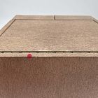 Open Box: Modern Fluted Jewelry Box, Cube (10"H) -  Dune