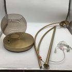 Open Box: Overarching Acrylic Shade Floor Lamp (76") - Antique Brass, Smoke Acrylic