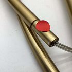 Open Box: Overarching Acrylic Shade Floor Lamp (76") - Antique Brass, Smoke Acrylic