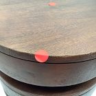 Open Box: Floating Disks Side Table (13") - Dark Walnut