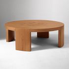 Open Box: Pierce &amp; Ward Burl Inlay Coffee Table (42") - Light Nutmeg
