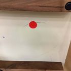 Open Box: Shea High-Gloss Enameled Lacquer Nightstand (20") - Ivory, Antique Brass