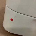 Open Box: Shea High-Gloss Enameled Lacquer Nightstand (20") - Ivory, Antique Brass