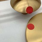 Open Box: Sphere &amp; Stem 3-Light Chandelier - Milk Glass, Brass